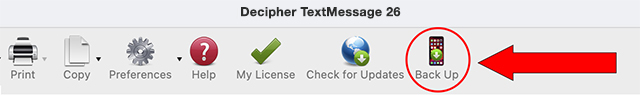 Back up just your text messages so you can save and print iPhone text messages for court. 