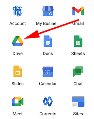 Choose Google Drive