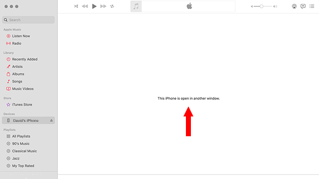 This iPhone is Open in Another Window Error.